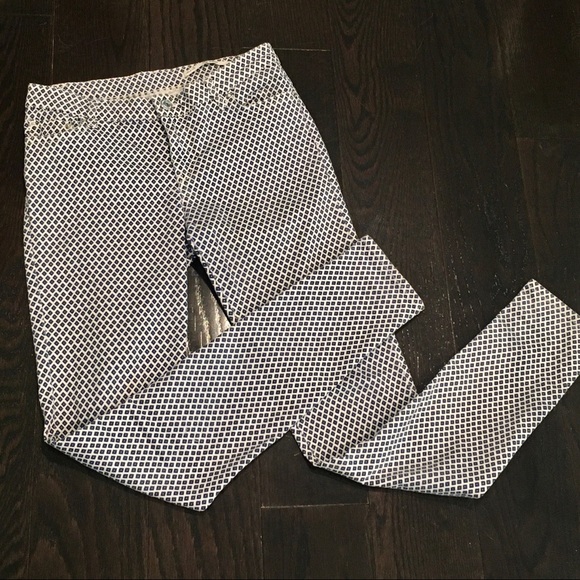 Zara White & Blue Pattern Skinny Jeans - Picture 13 of 14